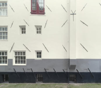 Untitled (Wall Painting with Facade Anchors) 2026 sn84964 Wjm Kok